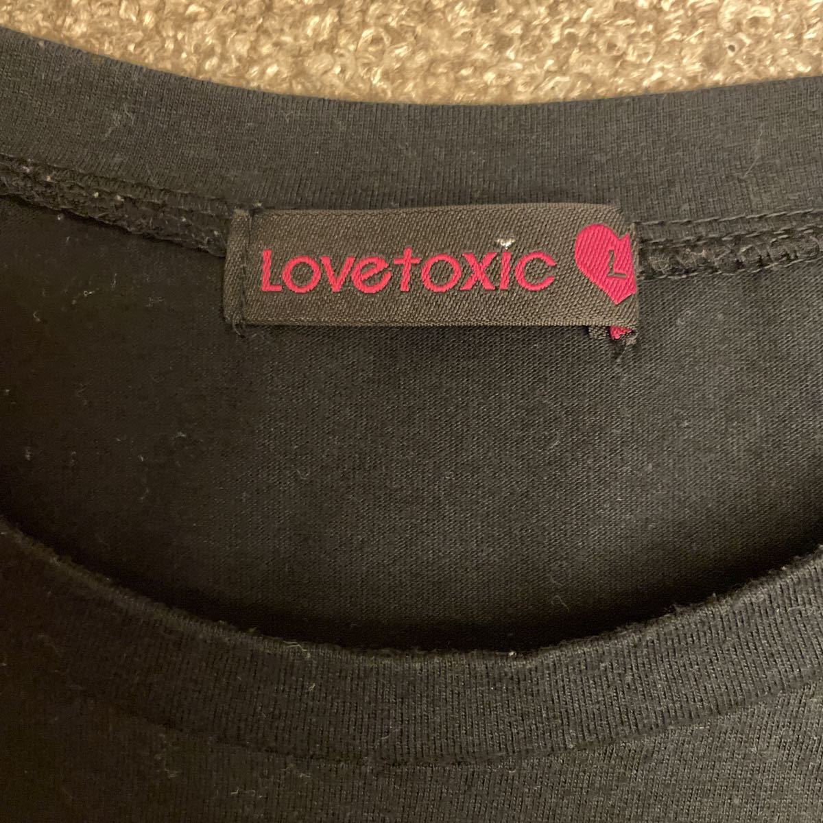 Lovetoxic ラブトキシック　Tシャツ ロゴハート半袖Tシャツ_画像4