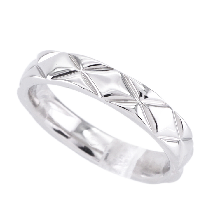 シャネル CHANEL ココクラッシュ ココ クラッシュ マトラッセ リング 指輪 結婚指輪 マリッジリング プラチナ