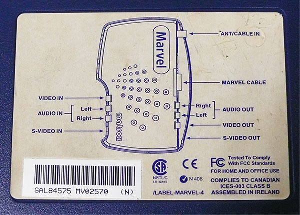 Matrox Marvel G200/G400 for connector box 