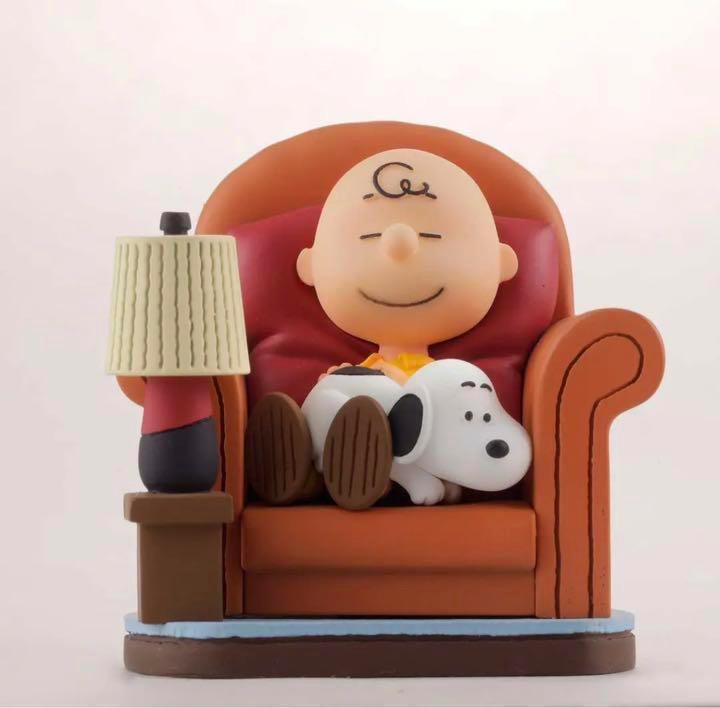 スヌーピー ミュージアム 限定 ヴィネットコレクション 海洋堂 フィギュア マスコット PEANUTS SNOOPY TOWN チャーリーブラウン ソファー_画像1