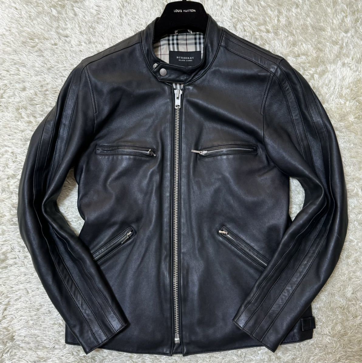 バーバリーブラックレーベル BURBERRY BLACK LABEL レザージャケット