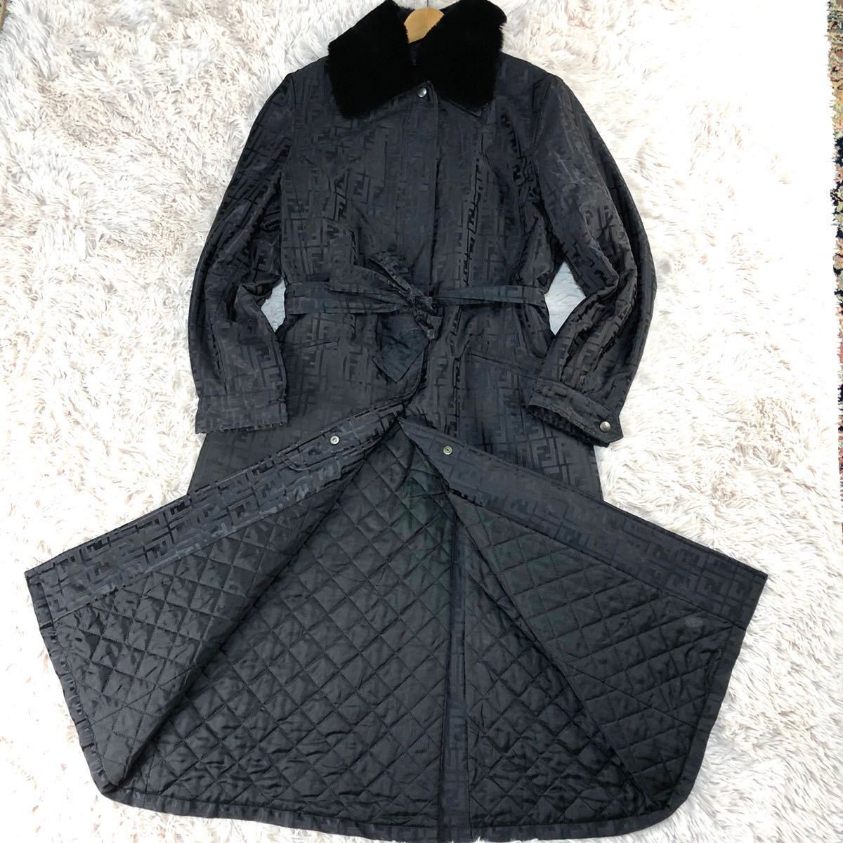 激安人気新品 美品○フェンディ 100133 FENDI XL相当 42 黒色 ブラック