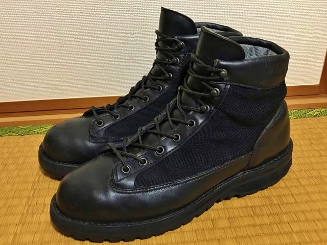 7.5万円 黒タグ 旧ロゴ 旧タグ DANNER ダナーライト レザーブーツ