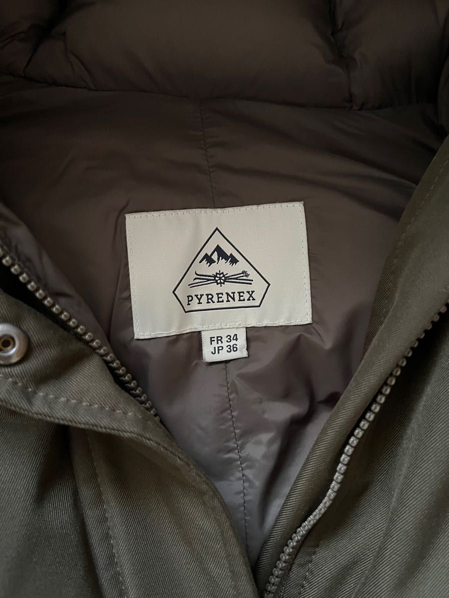 希少サイズ ピレネックス ボルドー PYRENEX ダウン カーキ 36 希少サイズ ピレネックス ボルドー PYRENEX ダウン カーキ 36