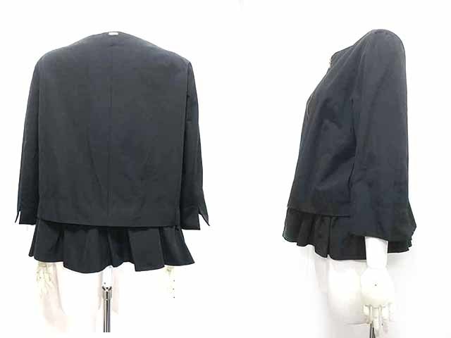 [ used ]HERNO hell no jacket lady's no color black cotton .GA0059-D 12006 9300 size 46