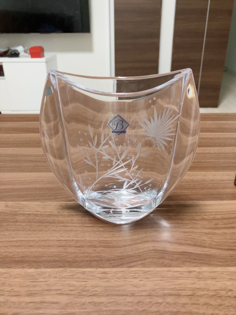 ラスカボヘミア グラス花瓶