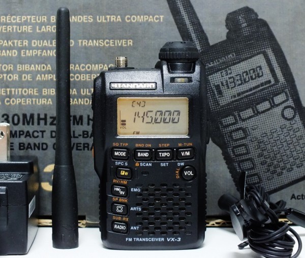 スタンダード VX-3 144/430MHz デュアルバンド 新スプリアス適合-
