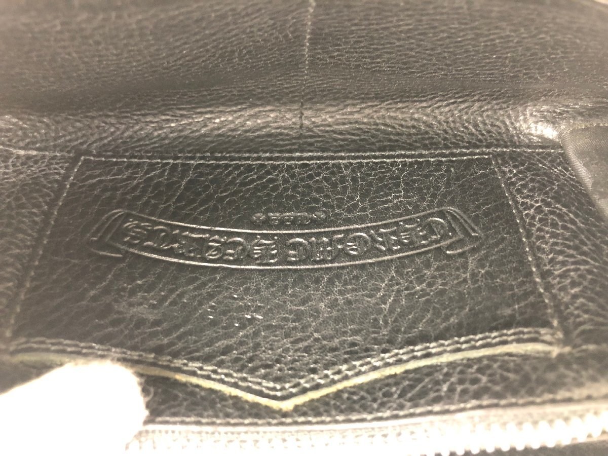 送料無料 CHROME HEARTS クロムハーツ REC F ZIP ＃2 長財布 3セメタリー クロスパッチ ラウンドファスナー ウォレット メンズ ブラック_画像8