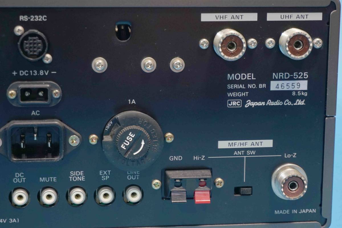 JRC NRD-525の中古美品・動作品　オプションCMK-165 V,UＨF用コンバータ、 CMH-532取説コピー（回路図有）付属_画像4