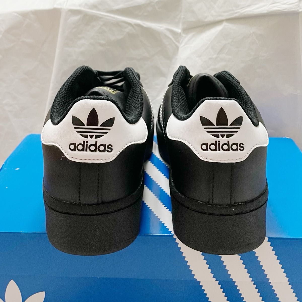 adidas superstar xlg アディダス スーパースター 厚底 黒