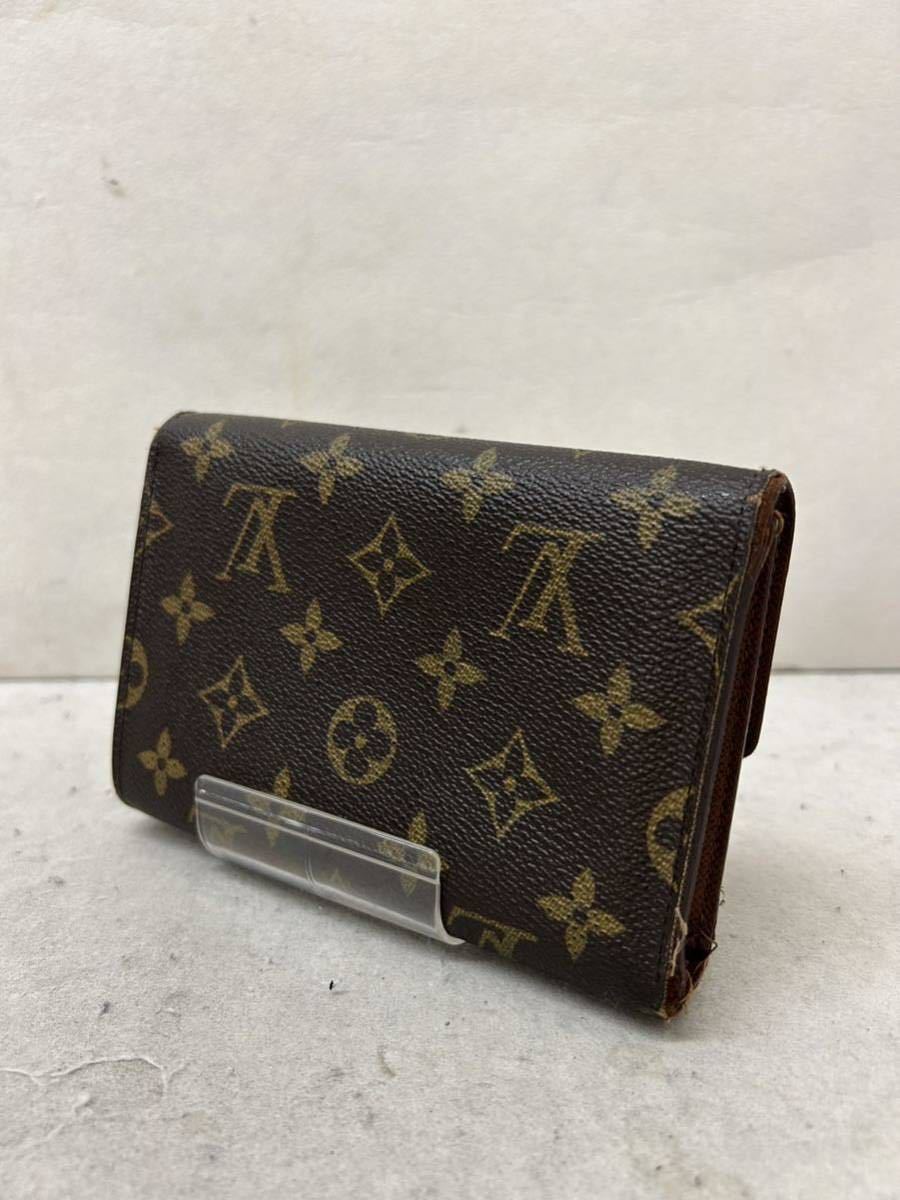 憧れ 20231010【LOUIS VUITTON M61202 ブラウン モノグラム 3つ折り