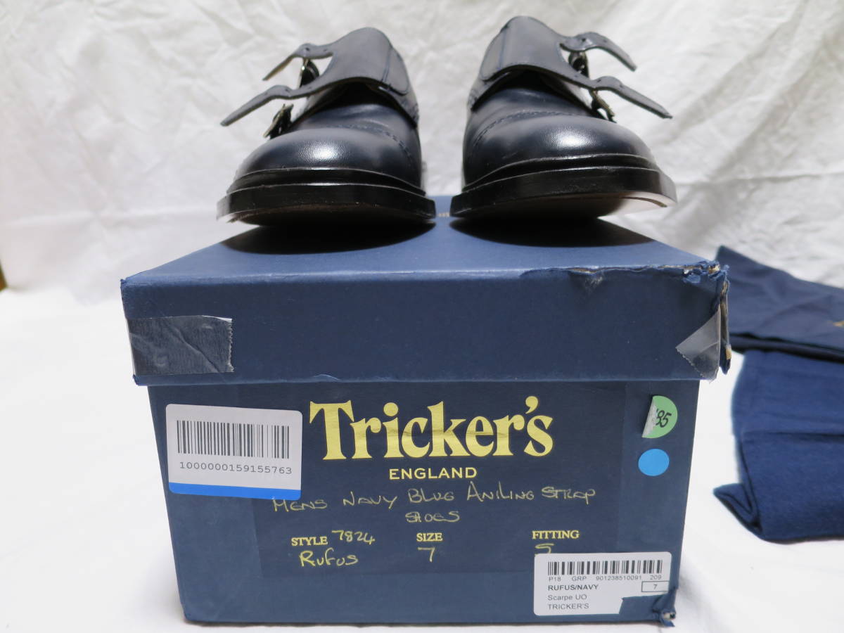 Tricker's　 STYLE7824 　サイズ７　フィッティング５　NAVY 未使用_画像2