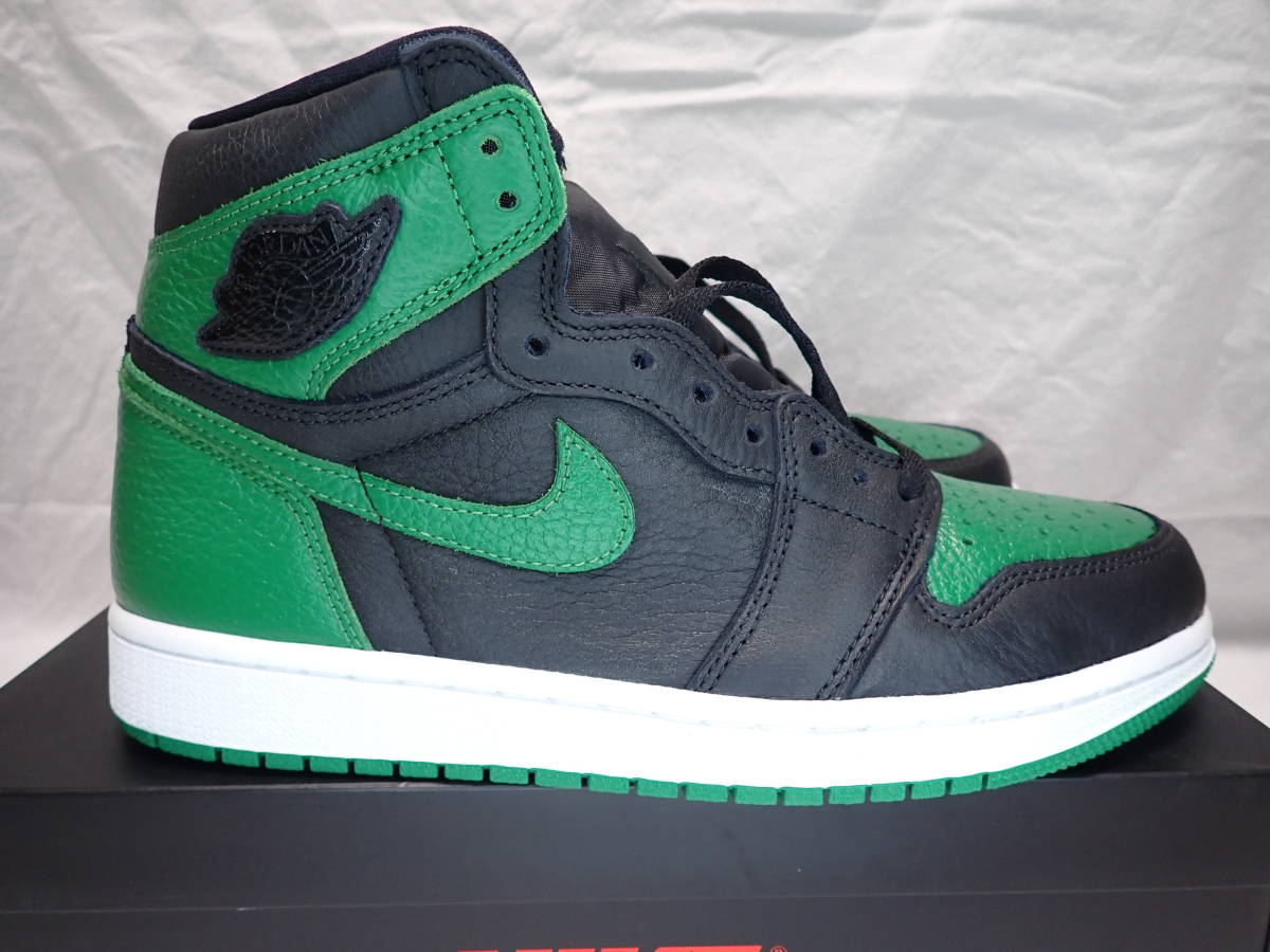 NIKE AIR JORDAN 1 RETRO HIGH OG BLACK PINE GREEN 555088-030 未使用_画像4