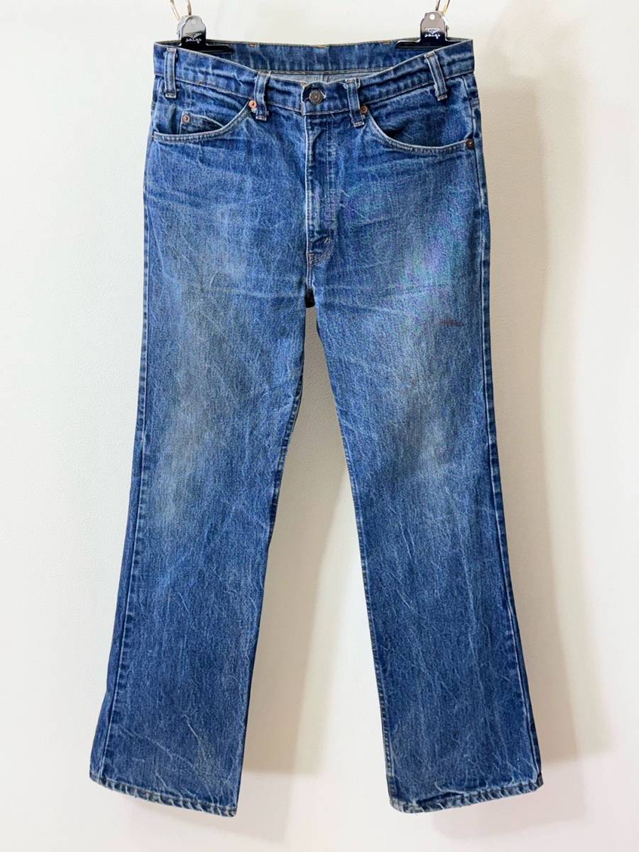 希少《 Good Condition / W34 L32 / 80年12月製造 》80s 美品【 Levis 517 縦落ち ヒゲ ビンテージ インディゴ デニム アメリカ製 】_画像10