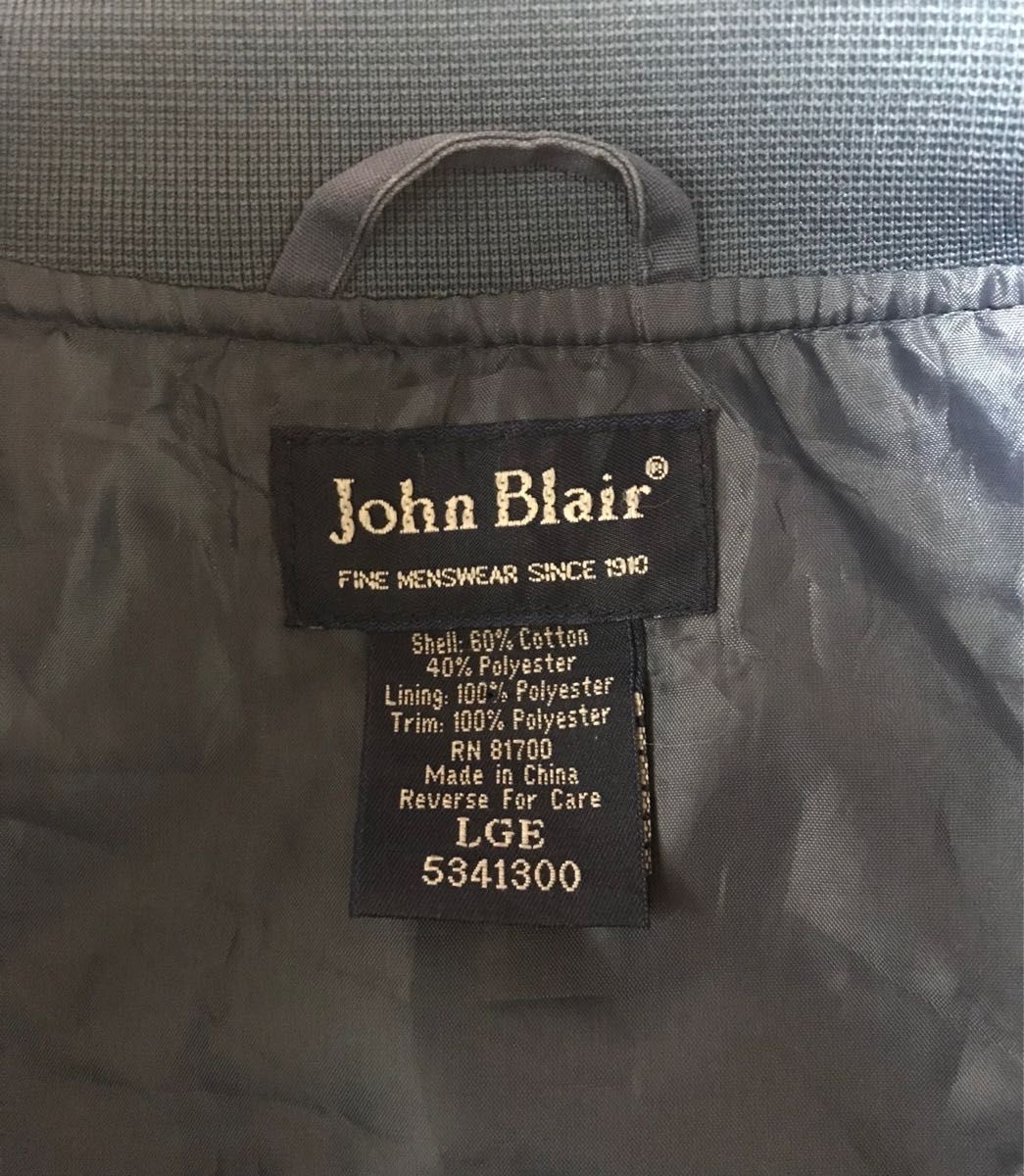 JOHN BLAIR ダービージャケット カップショルダー ネイビー 90s JOHN BLAIR ダービージャケット カップショルダー ネイビー 90s