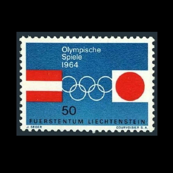 ■リヒテンシュタイン切手　1964年　東京五輪 / オリンピック_画像1