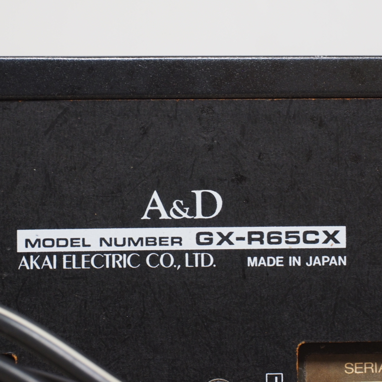  原文:it) カセットデッキ GX-R65CX A&D