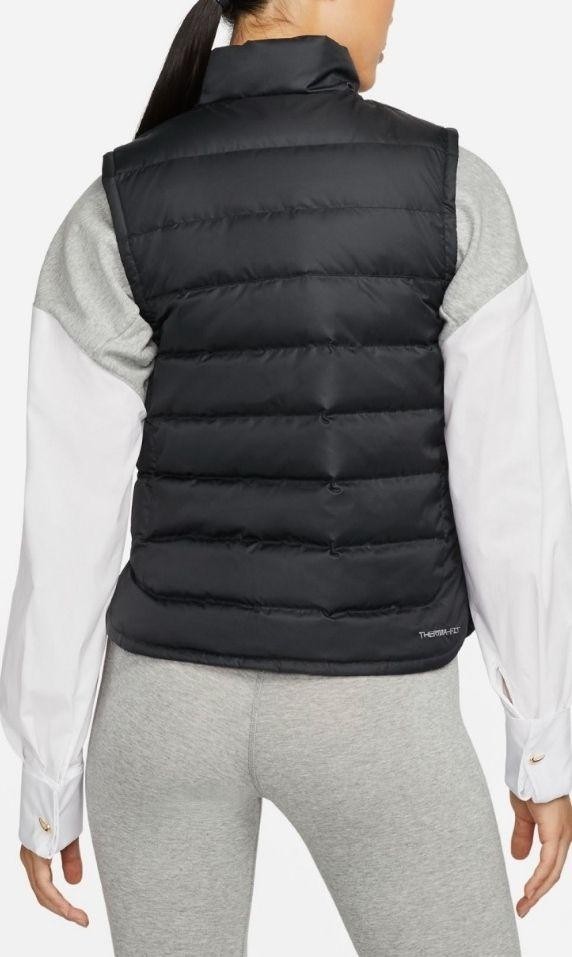  remainder little XL Nike lady's water repelling processing down vest inspection THERM-FIT RPLreperu window Runner jacket rain / bad weather Golf black / black 