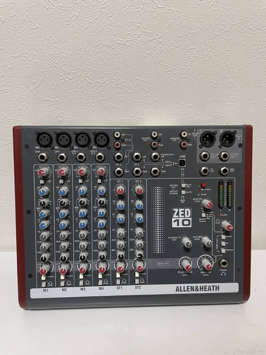 ALLEN&HEATH KORG ZED-10 アナログミキサー オーディオインターフェース 通電確認｜コルグ アレンアンドヒース レコーディング_画像1