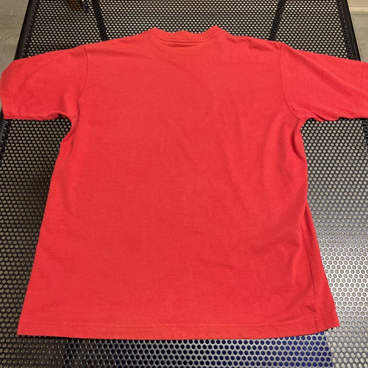 ノースフェイス 半袖 プリントTシャツ エンジ がかった赤 レッド Lサイズ TEK TEE_画像3
