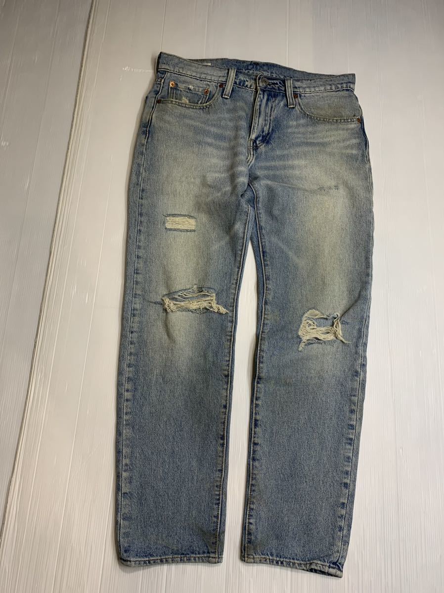 LEVI'S PREMIUM リーバイスプレミアム　HI-BALL ハイボール　加工デニム　クラッシュデニム　ジーンズ　パンツ　W30 約82cm BIG E デカタブ_画像4