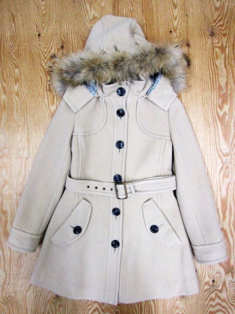 ☆バーバリー Burberrys ブルーレーベル☆レディース ラクーンファー