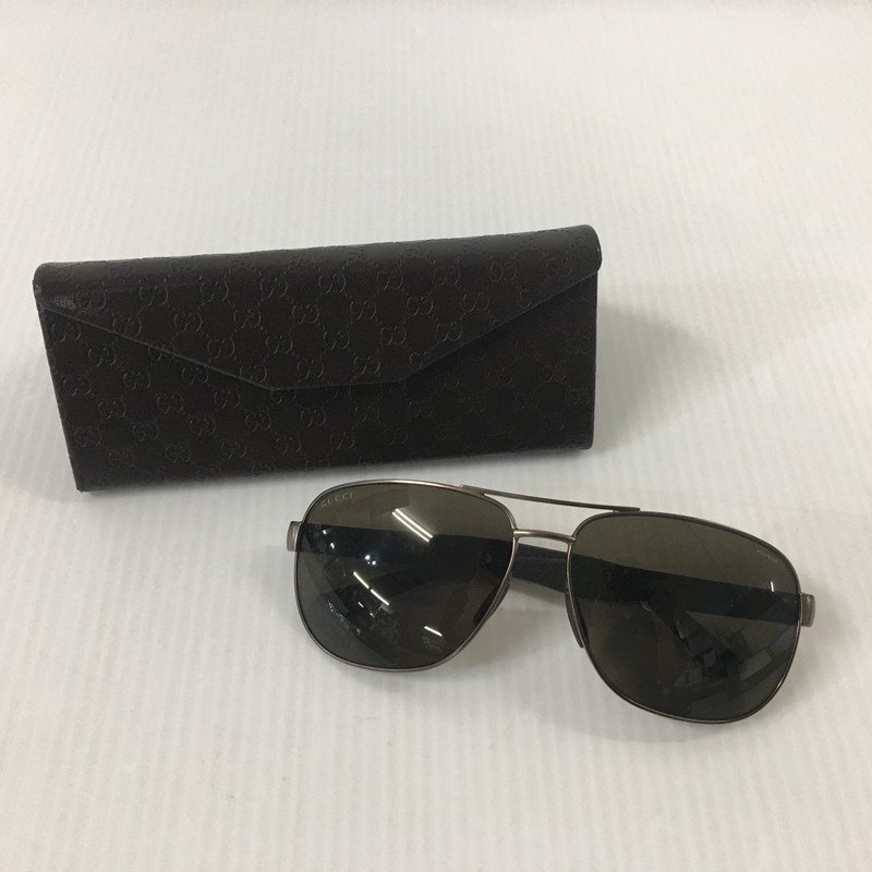 TEI【中古品】 GUCCI GG2260 サングラス ティアドロップサングラス ケース付き JOLSP 63□14 135 POLARIZED 〈183-231002-YO-1-TEI〉