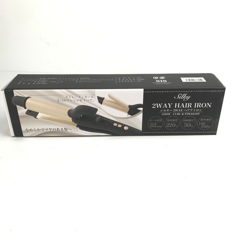 FUZ【中古美品】 2WAYヘアーアイロン Silky 32mm カール ストレート LK-2W-BK 〈100-231016-NM-3-FUZ〉_画像6