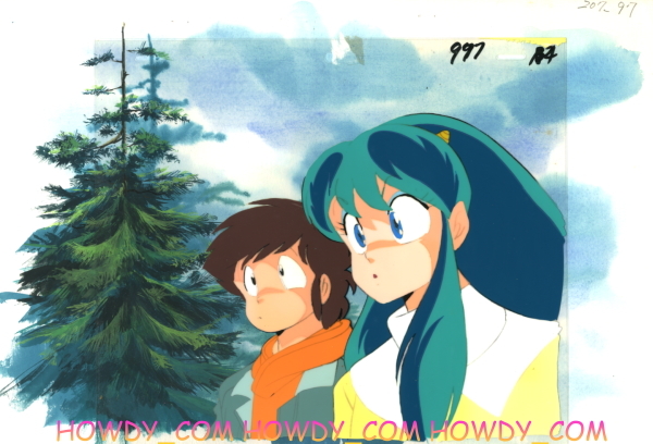  Urusei Yatsura * background attaching cell picture H114