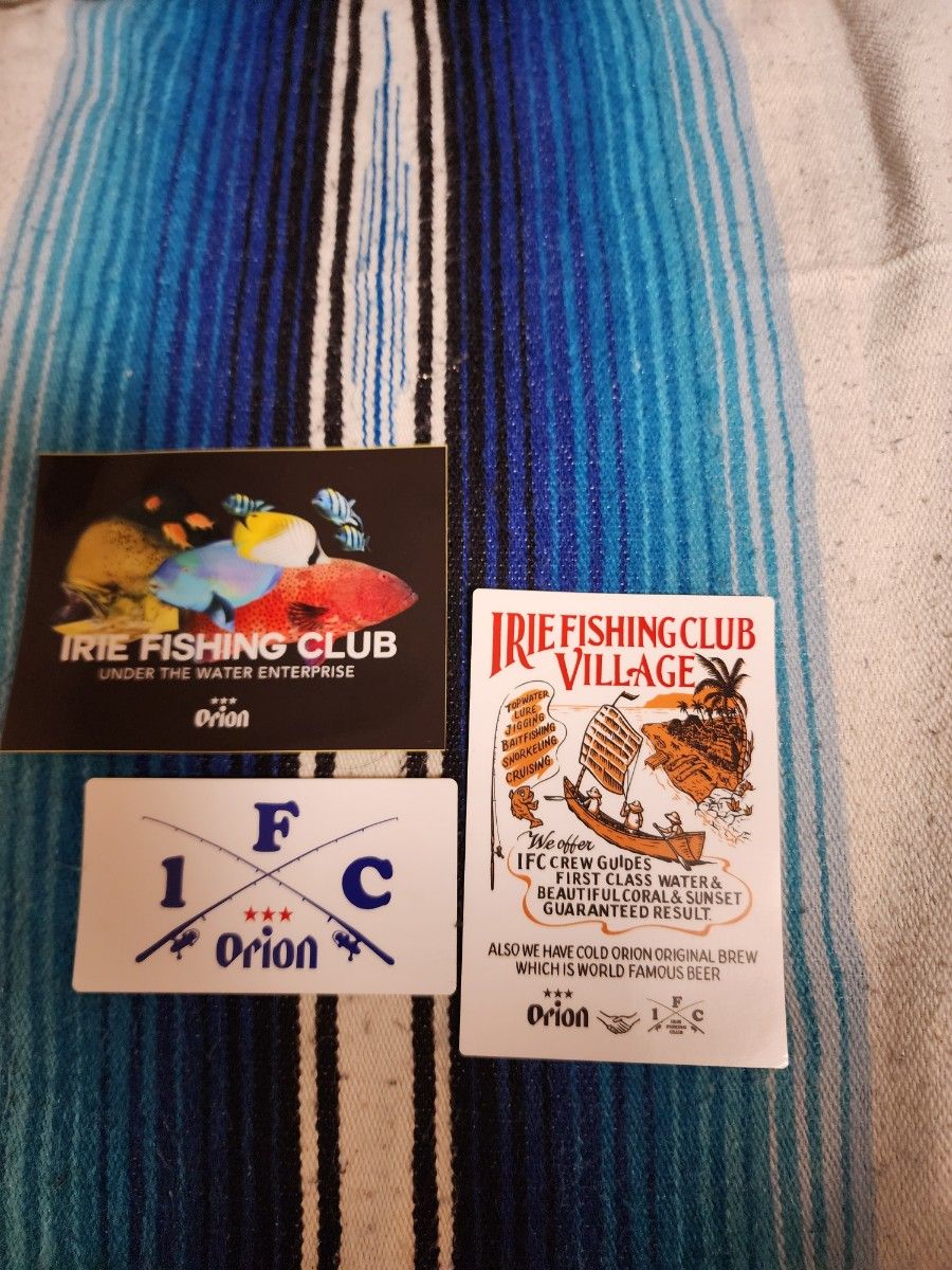 IRIE FISHING × ORION BEER コラボ キャップ ステッカーセット