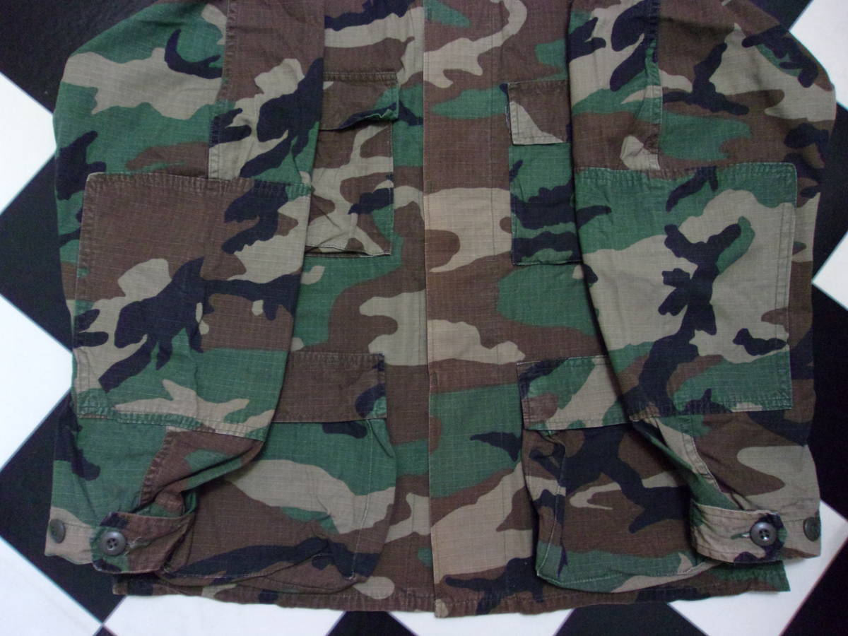 OLD U.S.ARMY ジャケット S SHORT オールド 米軍 ウッドランドカモ カモフラ 迷彩柄 BDU コンバット ミリタリー 軍服 軍隊 VINTAGE US古着_画像7