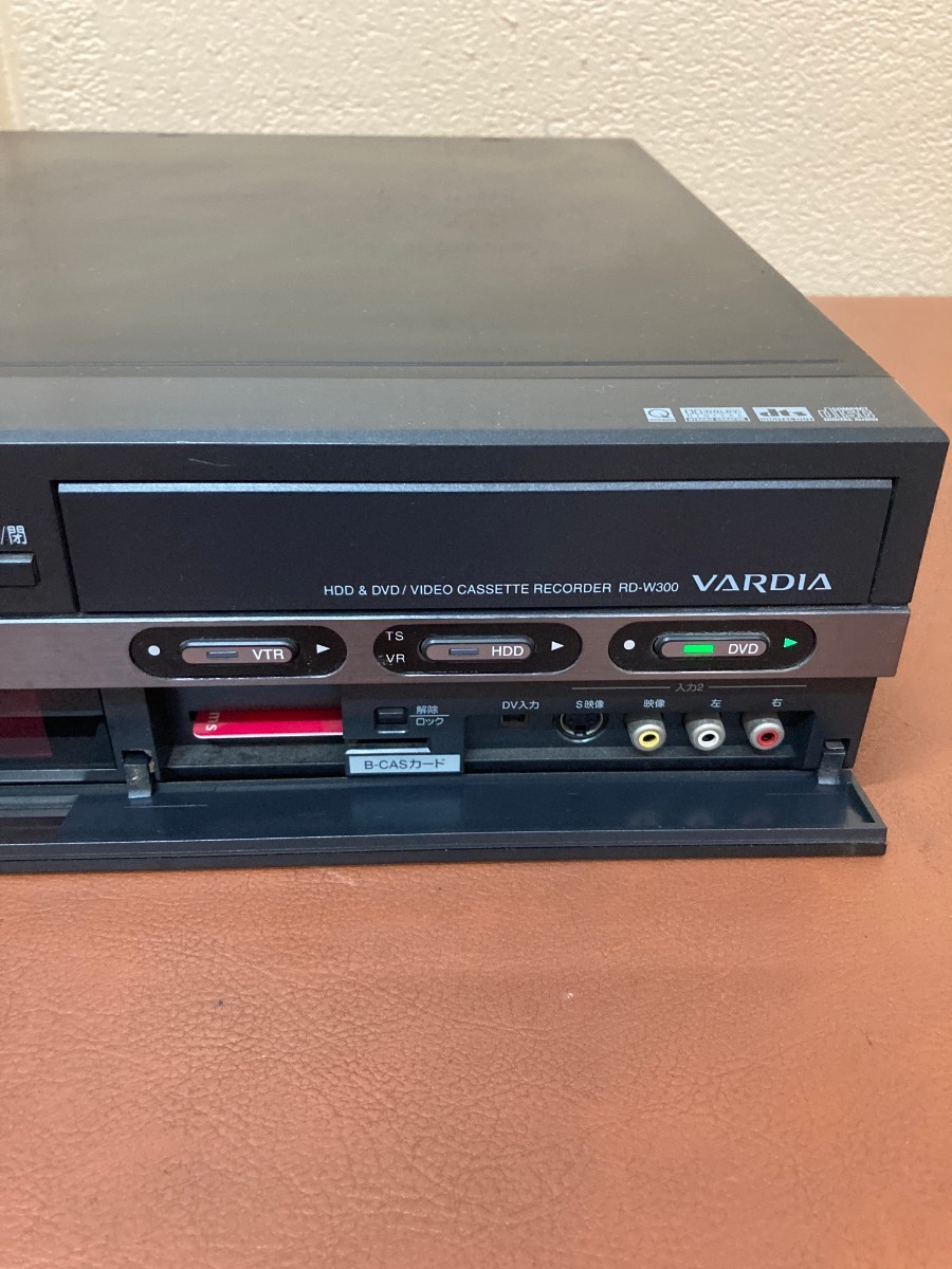 TOSHIBA 東芝 VHS一体型HDD DVDレコーダー　VARDIA RD-W300 一体型 HDDレコーダー DVDレコーダー VARDIA