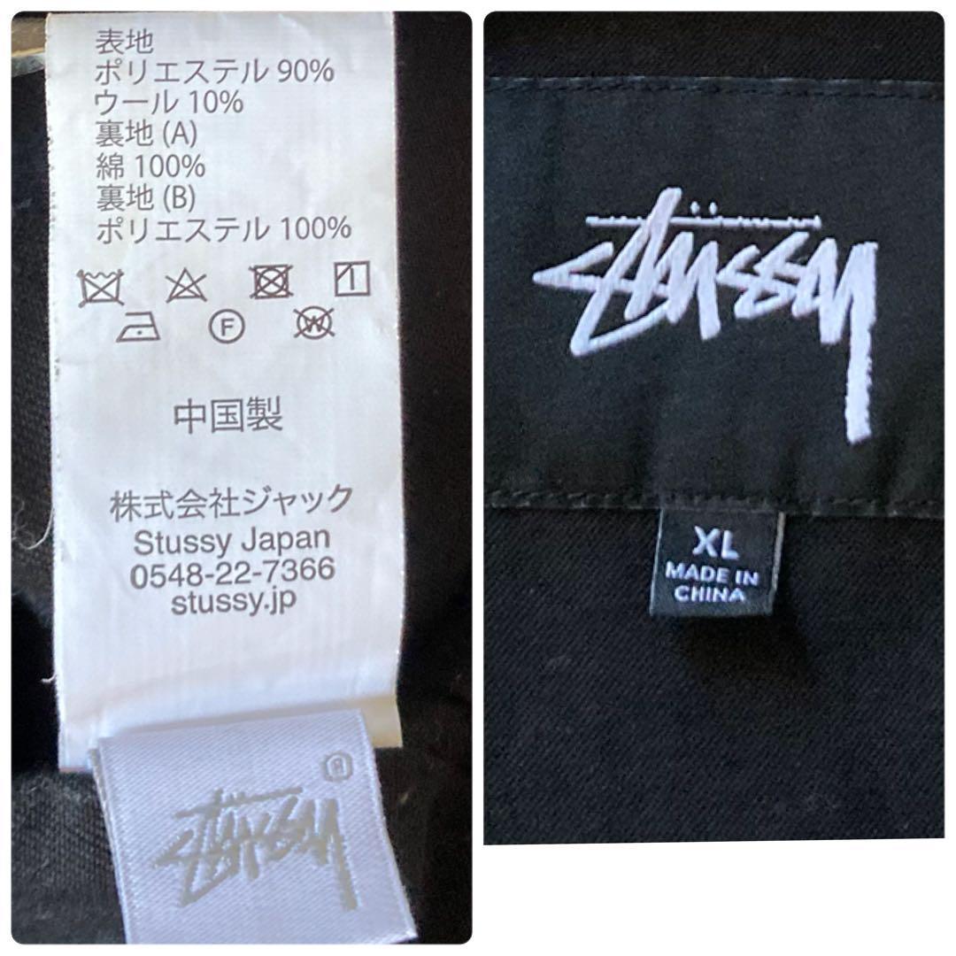 ステューシー STUSSY オンブレチェック スイングトップ ジャケット ブルゾン XL ロゴ刺繍 大きいサイズ_画像10