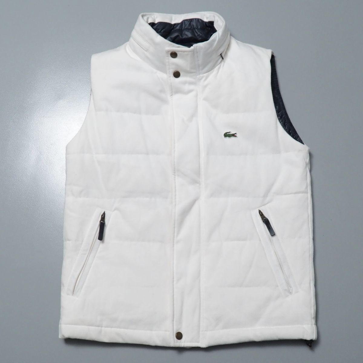 TF◎LACOSTE ラコステ メンズ コットンピケ ダウンベスト BHE