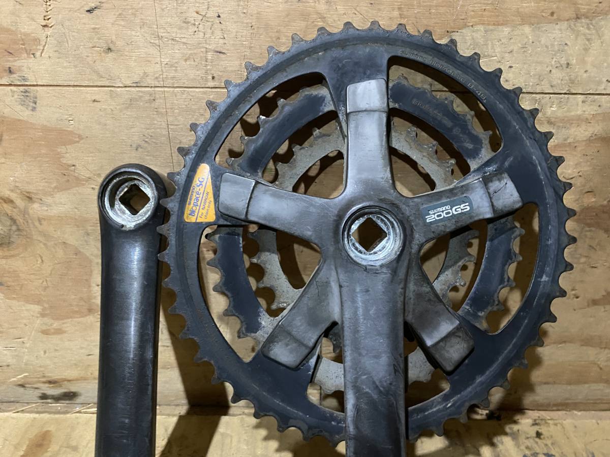 shimano 200GS MTB クランク 48-38-28 FC-M200 中古パーツ OLD MTB ATB VINTAGE MTB ATB_画像9