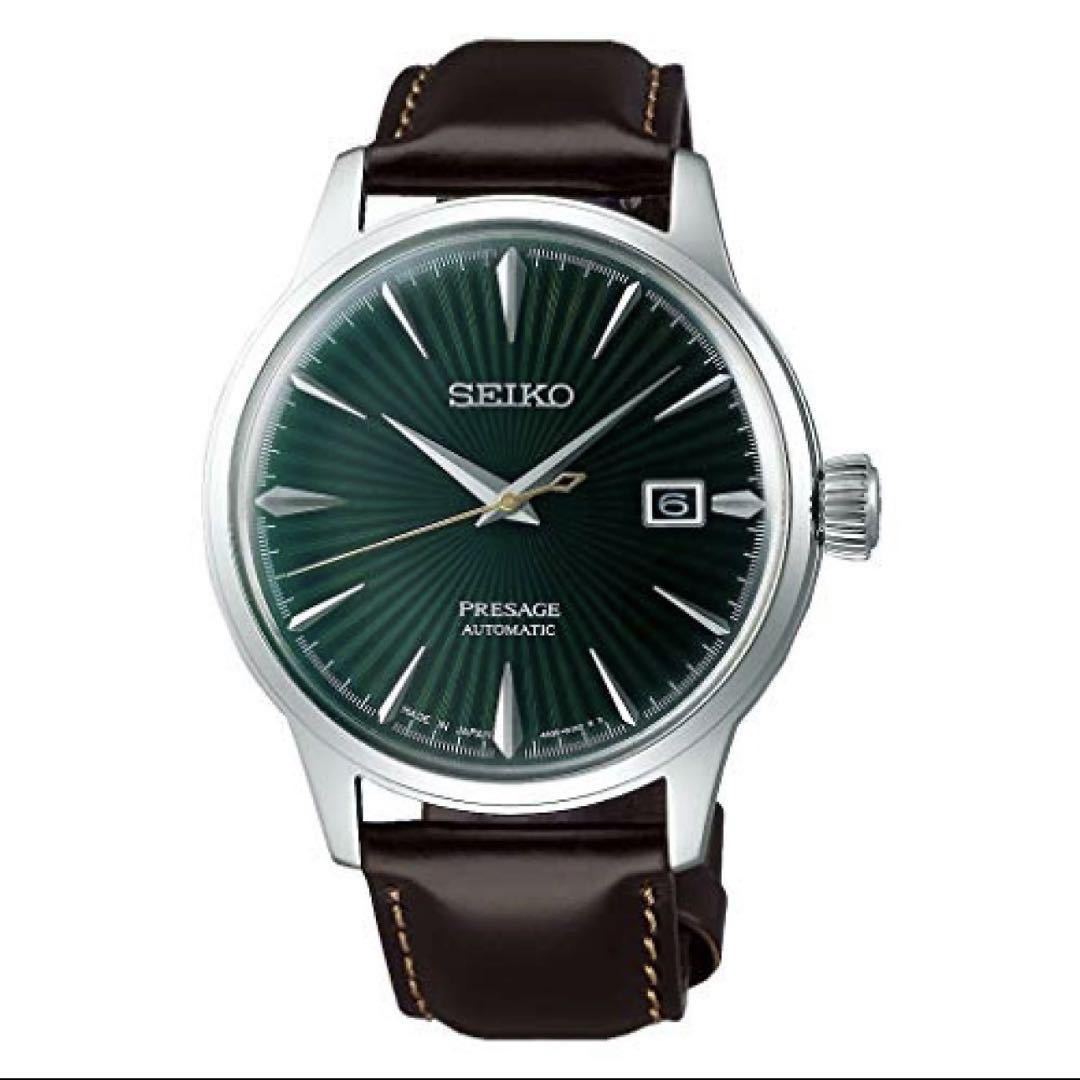 未使用同様　SEIKO セイコー　SARY133 プレザージュ Cocktail Time グリーン　緑 自動巻　メンズ　腕時計