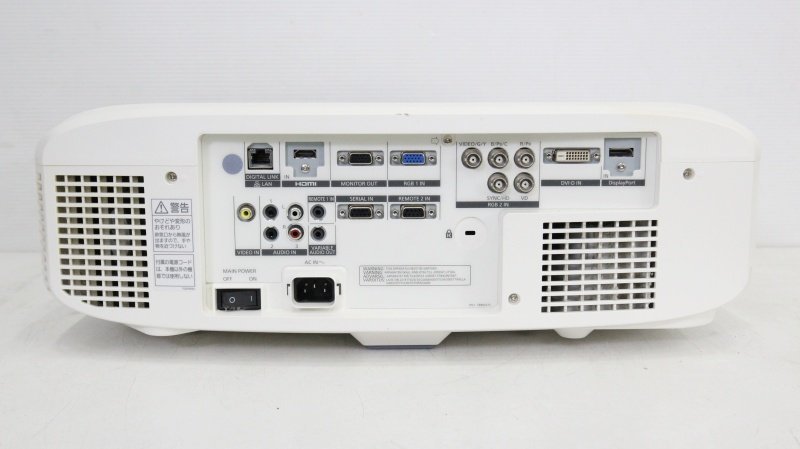 Panasonic 5400lm プロジェクター■PT-EZ580J 中古 ランプ使用時間64/2567時間【訳あり・ジャンク品】の画像8