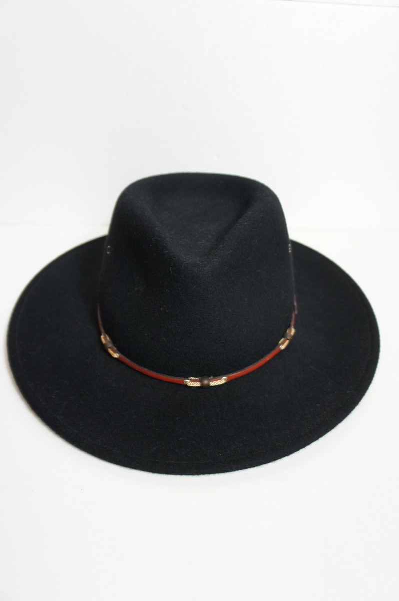 美品 Stetsonステットソン Wildwood Acorn Crushable Wool Felt Hat クラッシャブル ハット 帽子 黒1030N_画像1