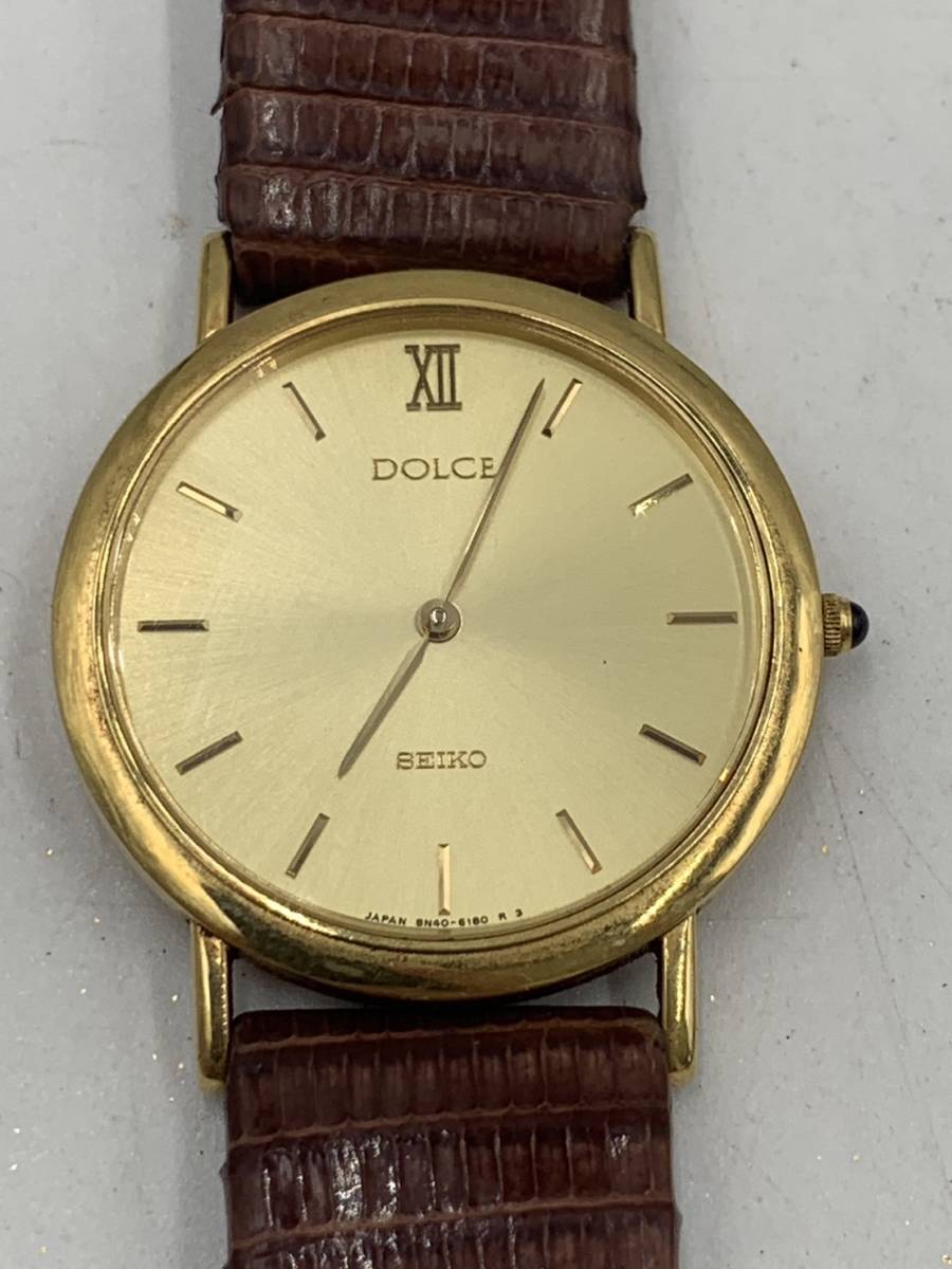 高評価なギフト DOLCE SEIKO ヴィンテージ ゴールド 金 18K1 腕時計