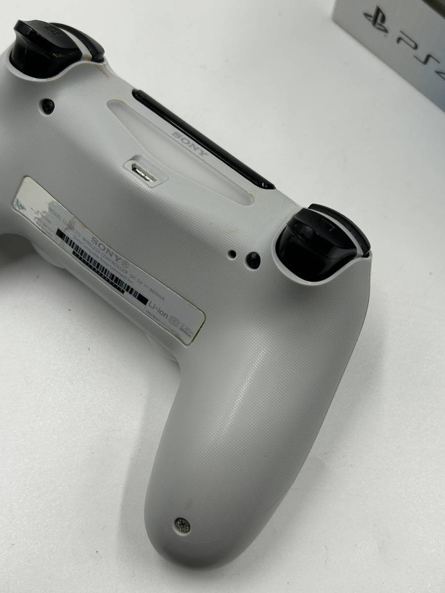 【純正品】PS4 ワイヤレスコントローラー CUH-ZCT1J ホワイト プレイステーション SONY DUALSHOCK 4 デュアルショック_画像3