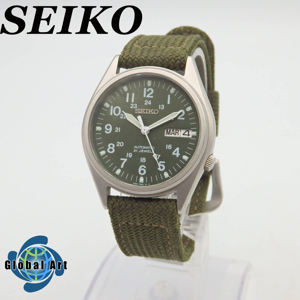手数料安い う09321/SEIKO セイコー/自動巻/腕時計/21石/数字/文字盤