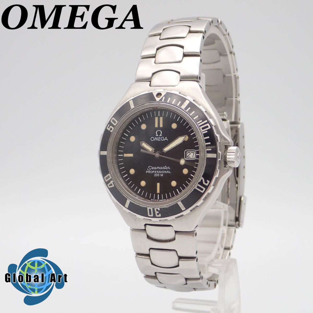 1う08014/OMEGA オメガ/シーマスター/プロフェッショナル/クオーツ/メンズ腕時計/200Ｍ/文字盤 ブラック
