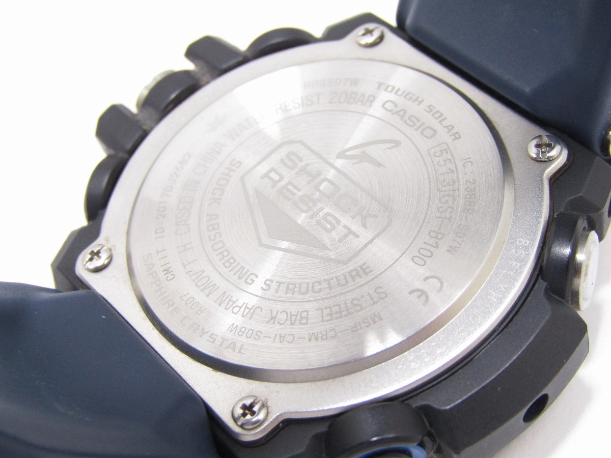 CACIO カシオ Gショック ソーラー メンズ腕時計 GST-B100XA-1AJF ブラック 極美品_画像5