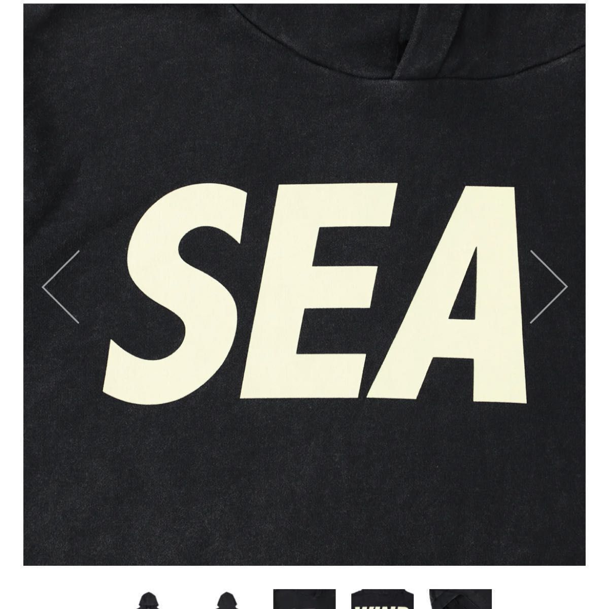 WIND AND SEA Sea Sulfer Hoodie "Black" Ｍサイズ