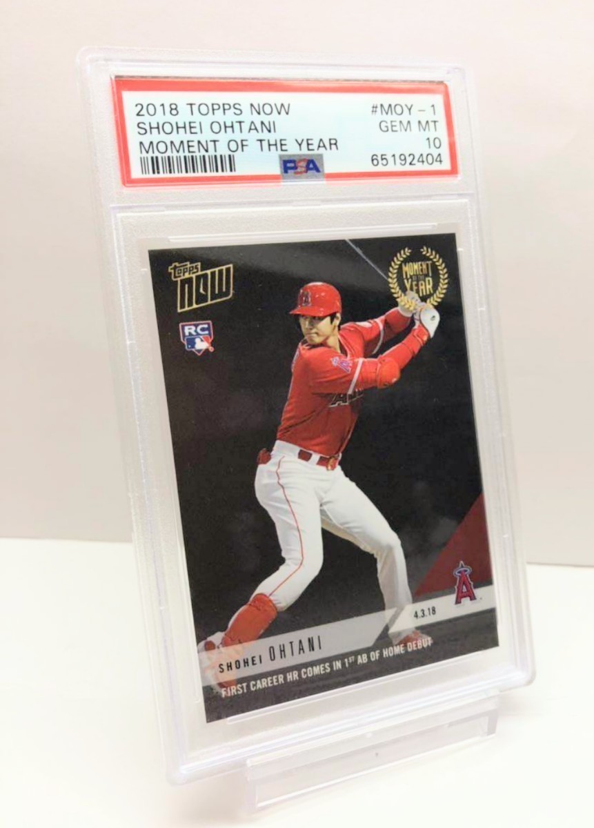 大谷翔平 TOPPS NOW 初ヒットPSA鑑定 GEM MINTルーキーカード-