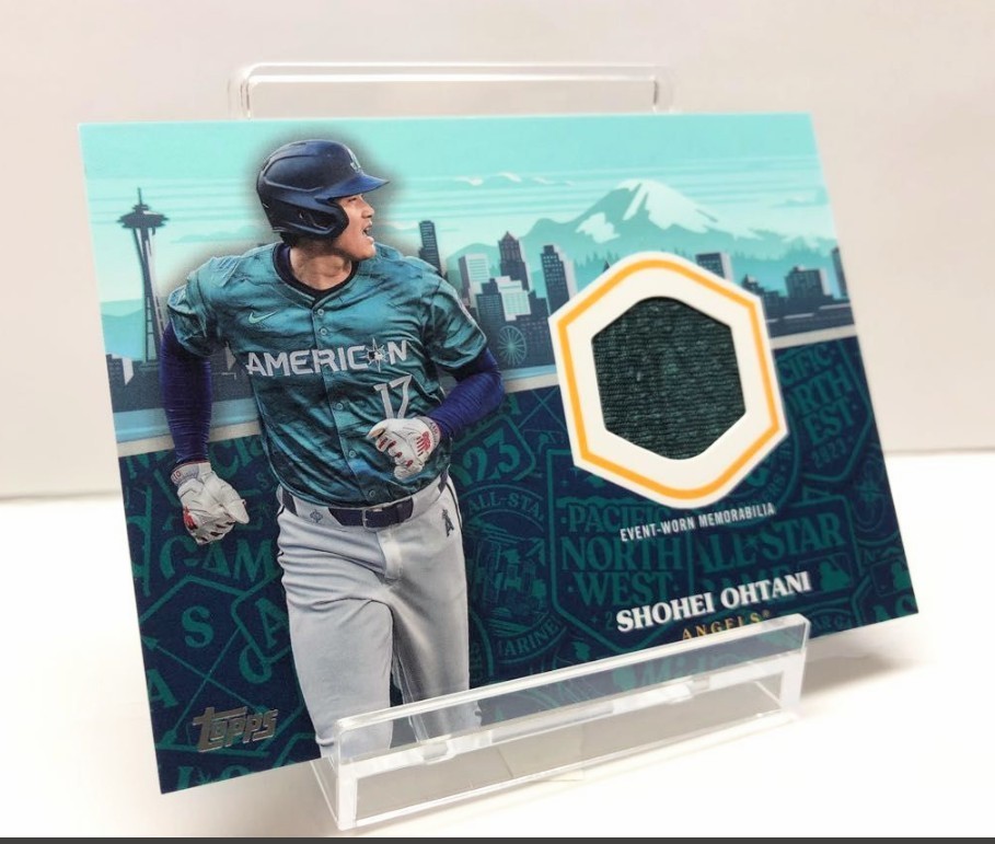 【希少】大谷翔平 2023 Topps オールスター 実使用ジャージ パッチ サイン関連 #ASR-SO レリック 侍ジャパン Jersey Relic WBC MVP AllStar_画像2