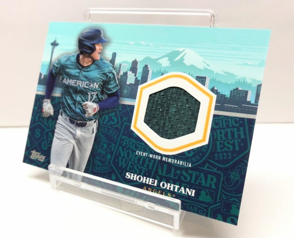 【希少】大谷翔平 2023 Topps オールスター 実使用ジャージ パッチ サイン関連 #ASR-SO レリック 侍ジャパン Jersey Relic WBC MVP AllStar_画像3