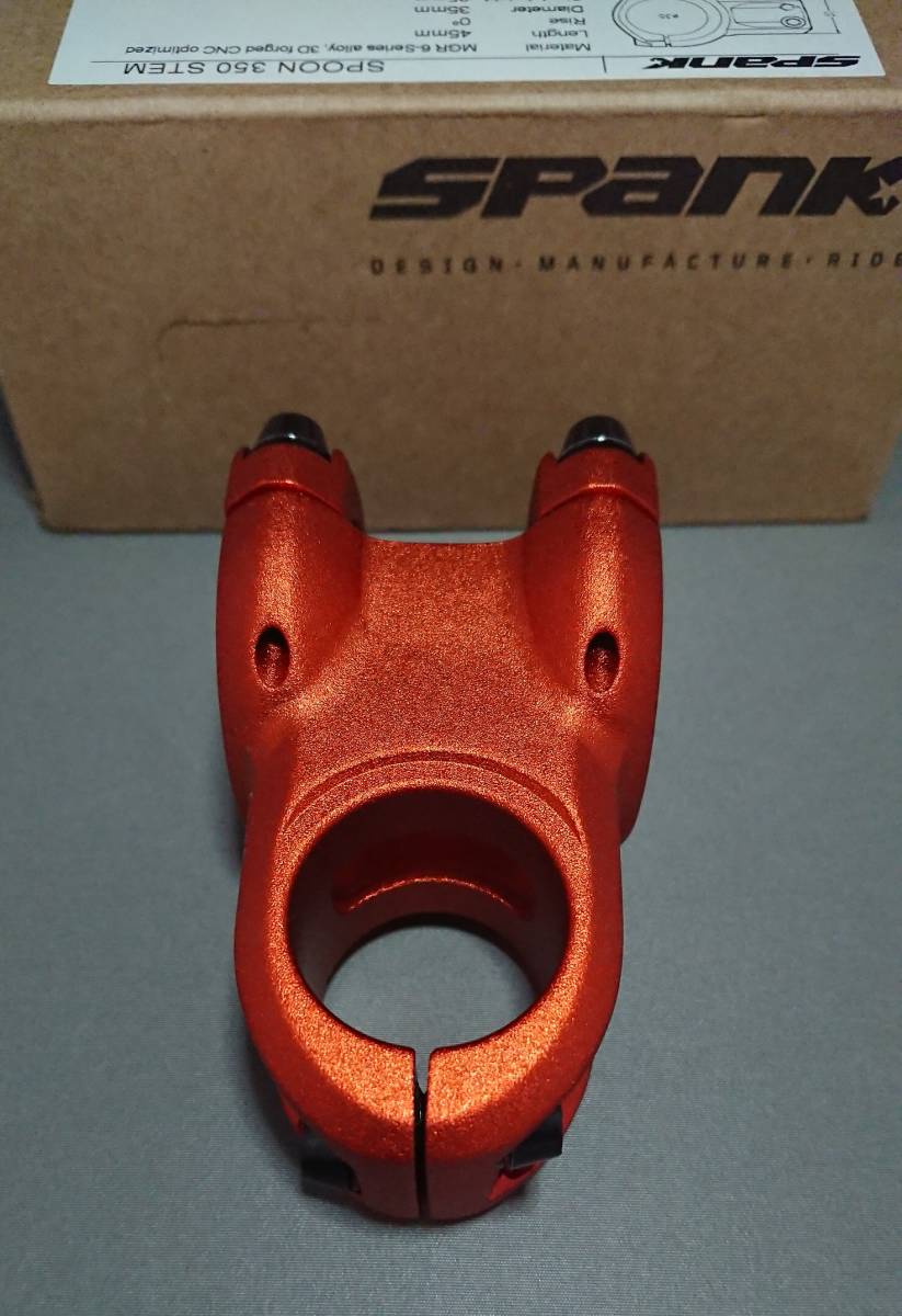 [ new goods ]SPANK SPOON 350 Stem 35mm clamp 45mm length orange 