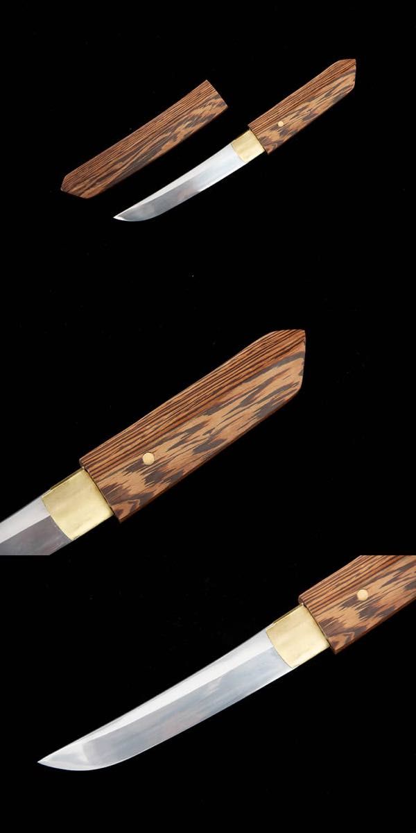 花梨木小短刀 模造刀 模擬刀 日本刀 居合刀 刀装具 太刀 軍刀-