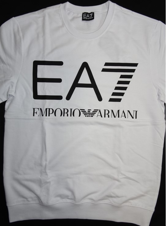 エンポリオ アルマーニ EMPORIO ARMANI トレーナー　スウェット　ビッグロゴ 　白　 Lサイズ EA7_画像3